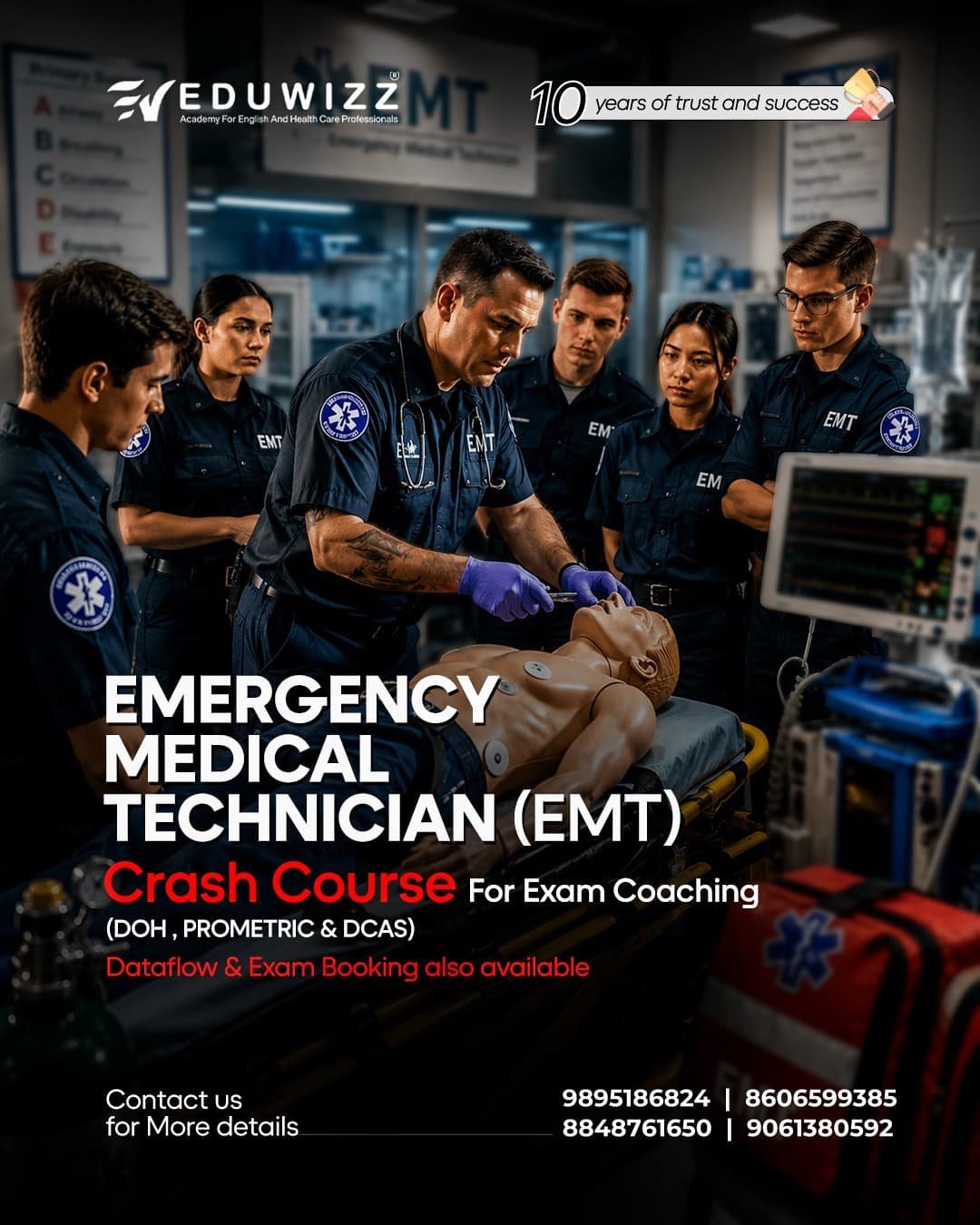 Emergency Medical Technician (EMT) crash course for exam coaching