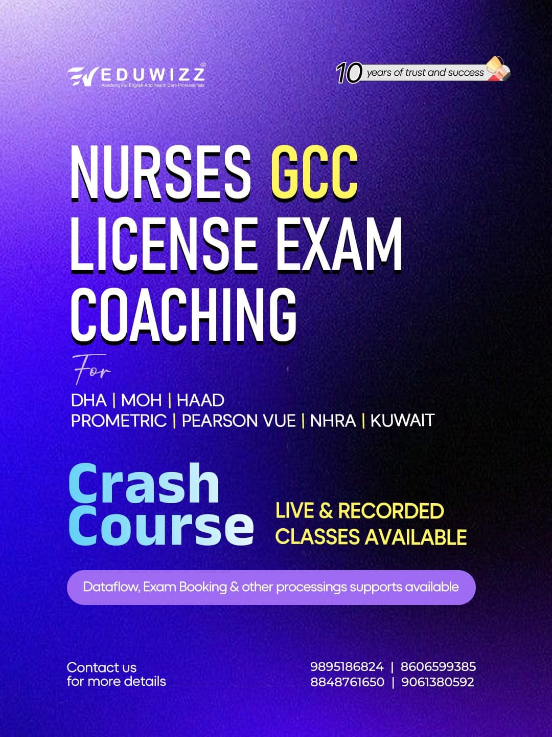 Lab Techs GCC licence exam coaching with online recorded classes