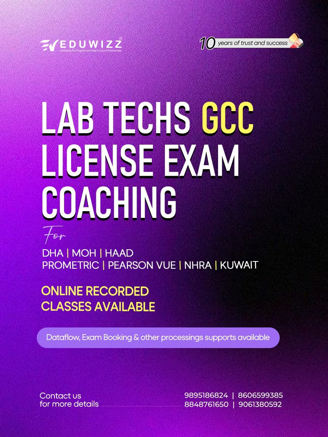 Nurses GCC licence exam coaching, crash course, live & recorded classes