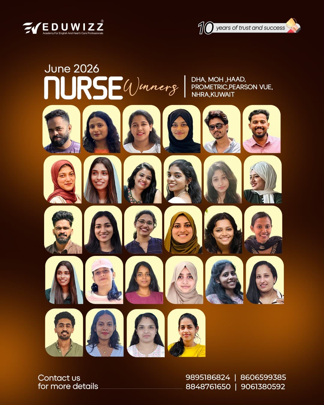 Eduwizz June 2026 Nurse exam winners
