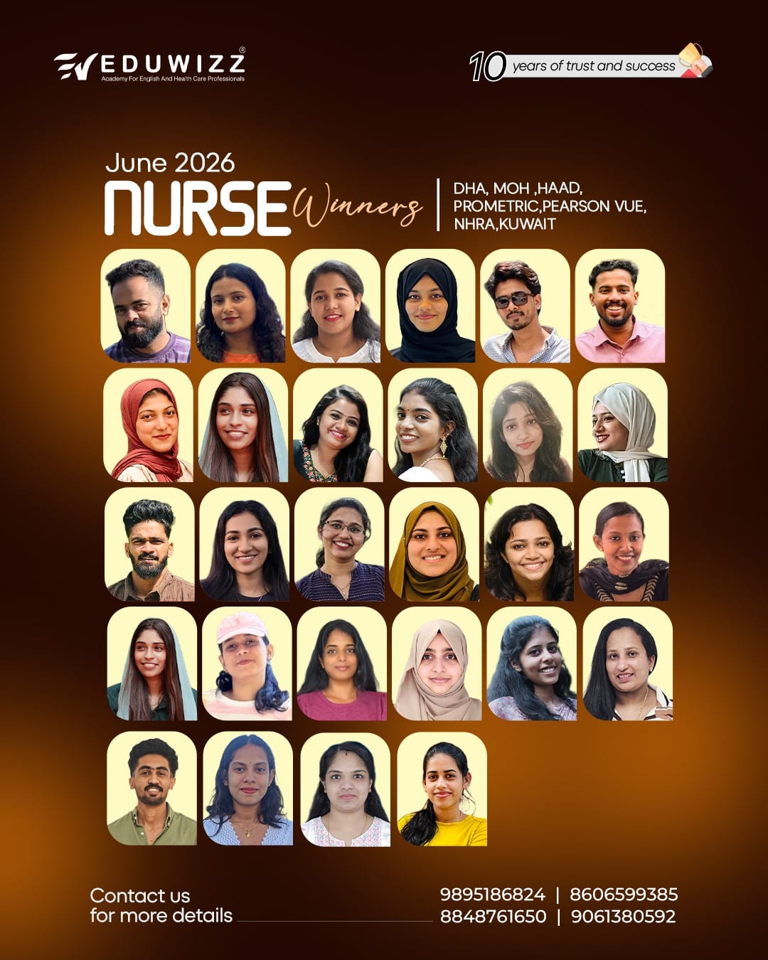 Eduwizz June 2026 Nurse exam winners